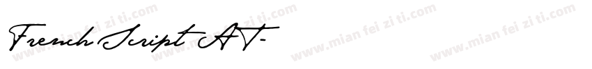 French Script AT字体转换